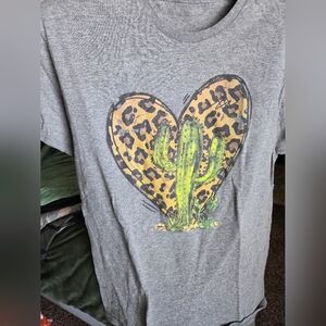 Graphic Tee In Grey, Medium